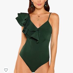 EMERALD GREEN BODY SUIT NWOT